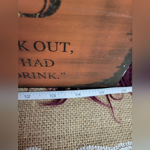 Vintage Used condition Irish pub sign in 8×16 hangs on rope - Picture 6 of 7